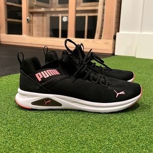 Black and pink Puma optimal comfort.